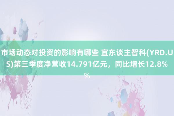 市场动态对投资的影响有哪些 宜东谈主智科(YRD.US)第三季度净营收14.791亿元，同比增长12.8%