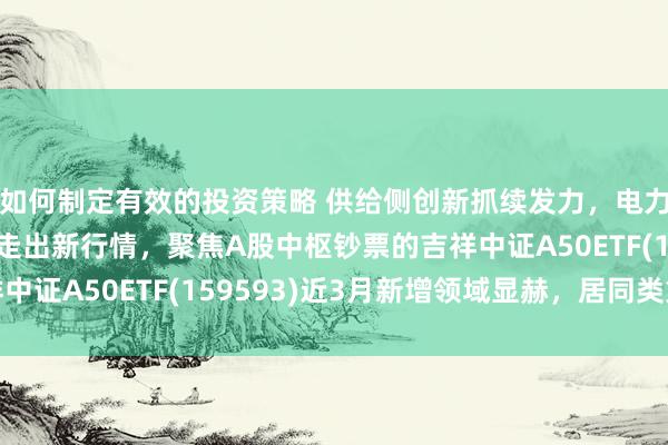 如何制定有效的投资策略 供给侧创新抓续发力，电力开采新动力龙头有望走出新行情，聚焦A股中枢钞票的吉祥中证A50ETF(159593)近3月新增领域显赫，居同类第一