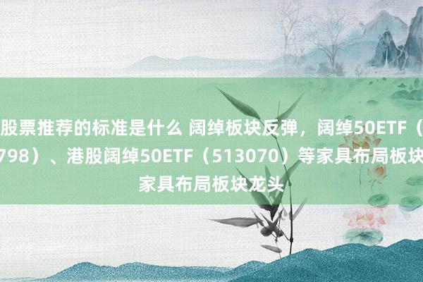 股票推荐的标准是什么 阔绰板块反弹，阔绰50ETF（159798）、港股阔绰50ETF（513070）等家具布局板块龙头