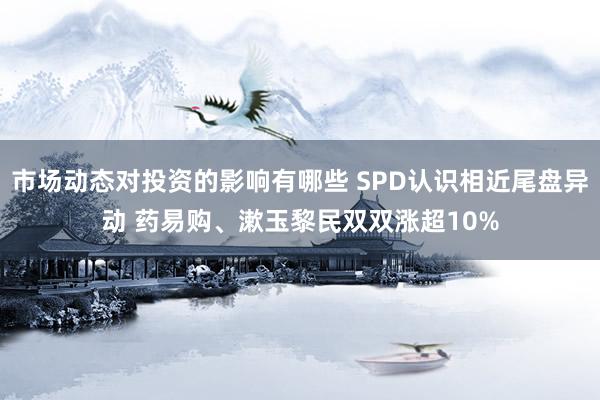 市场动态对投资的影响有哪些 SPD认识相近尾盘异动 药易购、漱玉黎民双双涨超10%