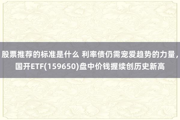 股票推荐的标准是什么 利率债仍需宠爱趋势的力量，国开ETF(159650)盘中价钱握续创历史新高