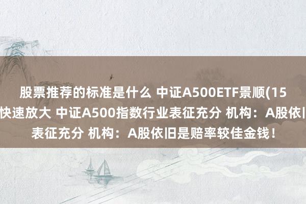 股票推荐的标准是什么 中证A500ETF景顺(159353)盘中成交额快速放大 中证A500指数行业表征充分 机构：A股依旧是赔率较佳金钱！