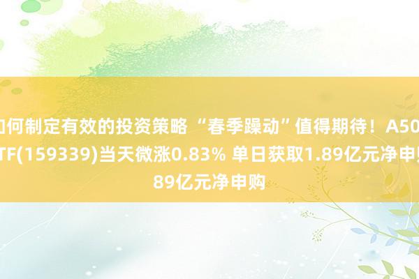 如何制定有效的投资策略 “春季躁动”值得期待！A500ETF(159339)当天微涨0.83% 单日获取1.89亿元净申购