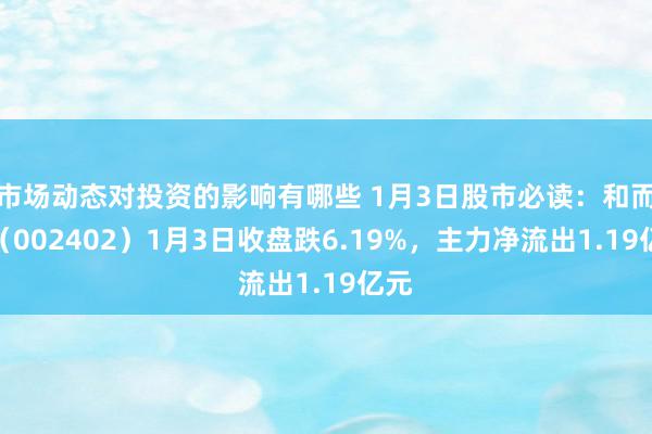 市场动态对投资的影响有哪些 1月3日股市必读：和而泰（002402）1月3日收盘跌6.19%，主力净流出1.19亿元