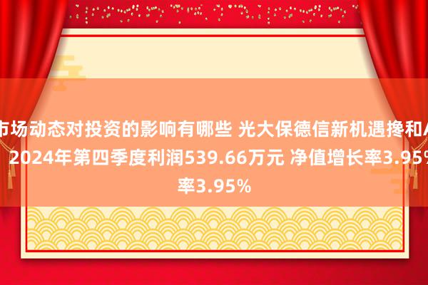 市场动态对投资的影响有哪些 光大保德信新机遇搀和A：2024年第四季度利润539.66万元 净值增长率3.95%