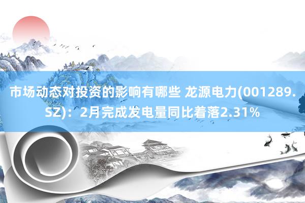 市场动态对投资的影响有哪些 龙源电力(001289.SZ)：2月完成发电量同比着落2.31%